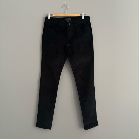 Banana Republic Size 6 Black Ryan Fit Cotton Corduroy Skinny Jeans - Picture 1 of 12
